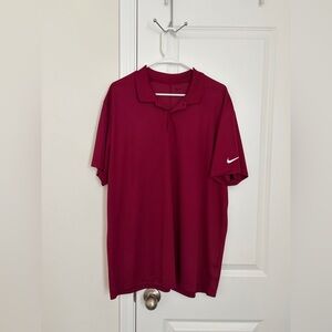 Nike Men’s Maroon Short-Sleeve Polo
